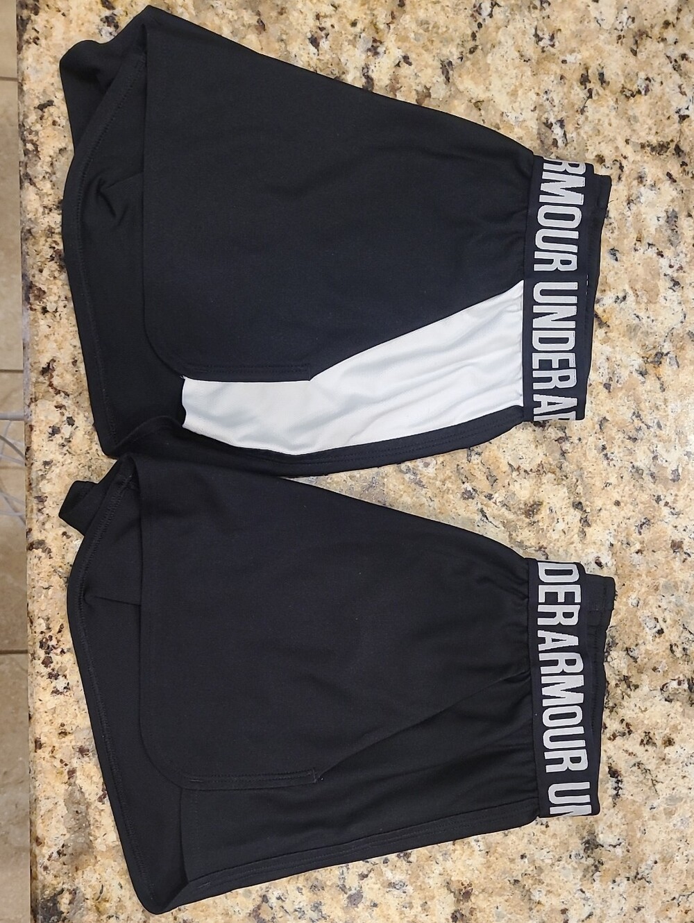 Under Armour Black Athletic Shorts (Womens)